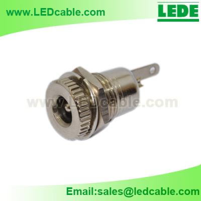 China Copper Panel-Mount Coaxial DC Power Jack for sale