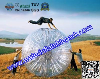 China Sport  Body Zorbing Bubble Ball For Playing , Inflatable Grass Zorb Ball for sale