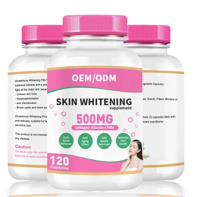 China New Skin Brightening Product OEM Skin Whitening Collagen Tablets Vitamin C Pills Peel Brightening Tablets for sale