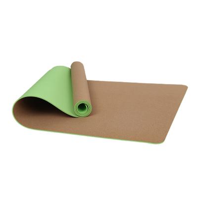 China Jointop Waterproof Personalized Kids 6mm Strip Cork Yoga Mat Holder Wall Mount High Quality Eco-friendly for sale