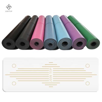 China PU+Rubber Jointop Factory Price Chakra Natural Rubber UV Printed Yoga Mat for sale