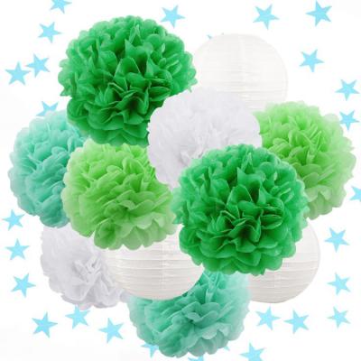 China Home Decoration Plant Business Lantern Paper Ball Flower Party Home Decor Kit for sale