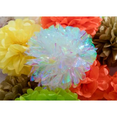 China Europe Outdoor Ceiling Decoration Wall Decoration Pom Pom Flower Ball Wedding Party Hanging Flower Paper Craft for sale