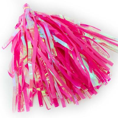 China Wholesale Colorful Paper Balloon Tassel Europe Factory Neon Film Ornament Garland for sale