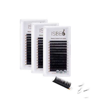 China Sensitive Lash Extensions Easy Fan Volume whips 0.03 0.05 0.07 mega volume lashes for sale