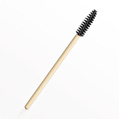 China Bamboo Eyelash Extension Brush Handle Makeup Brush For Eyelash Extension for sale