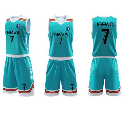 China Customizable Antibacterial Customizable Men Kids Basketball Jersey Uniforms Basketball Sets Breathable Collge Sportswear for sale