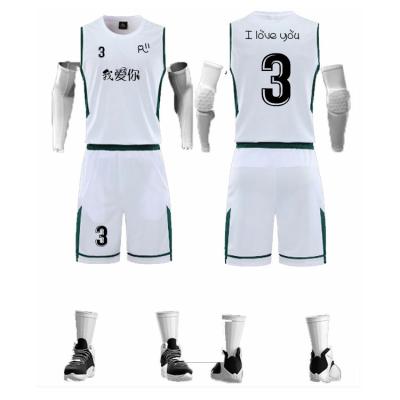 China Custom New Antibacterial Personalized Men's Basketball Uniforms Competition Training Basketball Clothes for sale