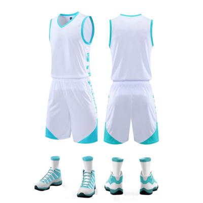 China High Quality Custom Antibacterial Tank Top Basketball Uniform Basketball Uniform Set for sale