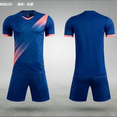 China New Quick-drying spot unisex football suit for adults and children short sleeve competition training suit foreign trade singlets for sale