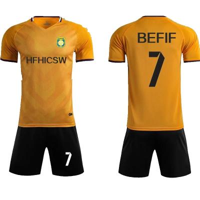 China Hot Selling Quick-drying Breathable Football Uniforms Cheap Soccer Jerseys Custom Made Soccer Jerseys for sale