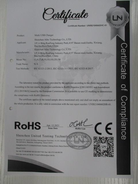 RoHS - Shenzhen Aibo Technology Co., Ltd.