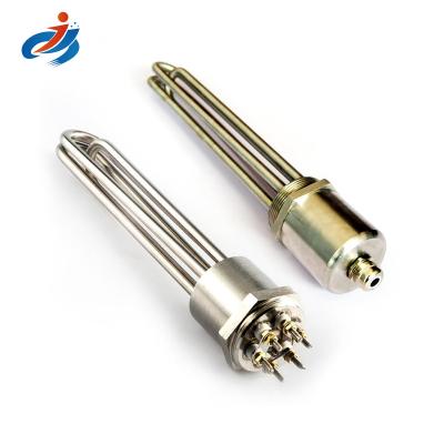 China Industry Heating Process High-Accuracy 48V High Pressure Chemical Stainless Steel Immersion Heaters With Thermostat for sale