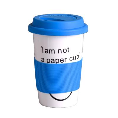 China 2022 New Fashion Disposable Coffee Mug Simple Anti-ironing Single Layer Ceramic Logo Custom Mug for sale