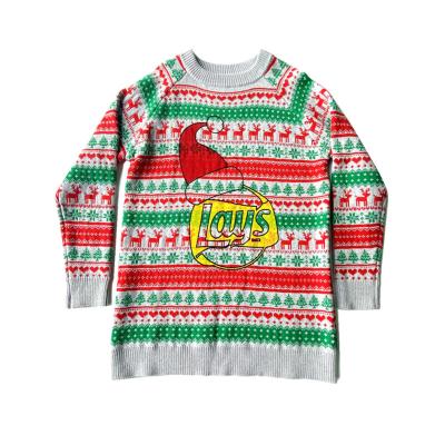 China Wholesale Anti Wrinkle Plus Size Christmas Crewneck Knitting Sweater Custom Men's Sweaters for sale