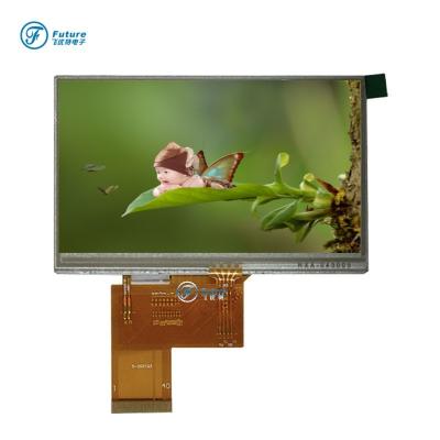 China 4.3 Zoll IPS TFT LCD-Display 300cd/M2 mit statisch-dynamischer Fahrmethode zu verkaufen