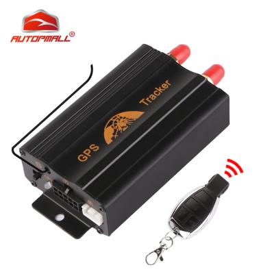 China Motorcycle sms restablecer car gps tracker tk103b remote control 2g shock alarm tracking device cut off oil vehicle gps tracking system for sale