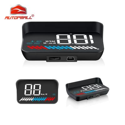 China M7 Dual System HUD Drive Display OBD+GPS Dual System Speed ​​Mileage Engine RPM Water Temperature Battery Voltage Head-Up Display Work With All Cars for sale