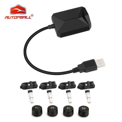 China Newest USB Car tpms Solar Tire Pressure Monitoring tpms Tire Pressure Monitoring System Android Internal Sensors for sale