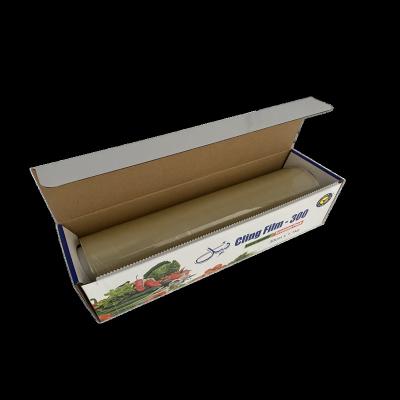 China Food Grade Moisture Proof PVC Cling Film Transparent Food Grade PVC Stretch Cling Film Food Wrap Cling Film for sale