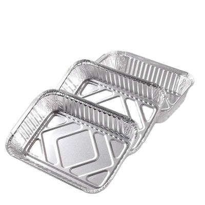 China Food Packaging Aluminum Foil Container Sealable Food Tray Disposable for sale