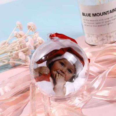 China Custom Clear Plastic Ball Ornaments Christmas Decoration Transparent Ball for sale