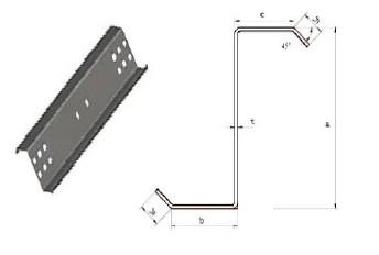 中国 Customized galvanized cold steel  Zed Z purling roll forming machine 18 roller stations 販売のため