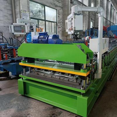 China Chile 26gauge 29gauge Aço pintado Zinco-Alum 5v Crimp Residencial Metal Roofing Panels Roll Forming Machine à venda