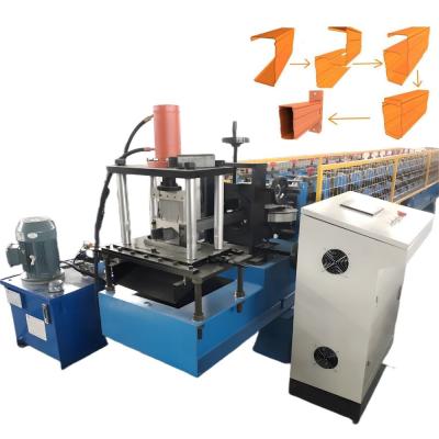 China Warehouse Storage Box Beam C Channel Roll Forming Machine With Manual Joint Machine for sale