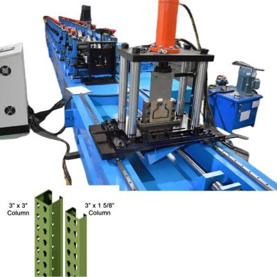 China 80*60 90*70 100*70 Máquina de moldagem de rolos de postes de coluna vertical Servo após corte de armazenamento Máquina de moldagem de rolos de rack à venda