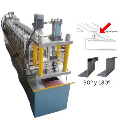 China Galvanized Metal SSR KR18 KR24 Letter Z Shape Clip Lock Strips Roll Forming Machine for sale