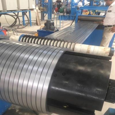 China 0.3-1.5mm Stärke 40m/Min Hydraulic Steel Slitting Lines asphaltieren Stahlspulen-Gebrauch zu verkaufen