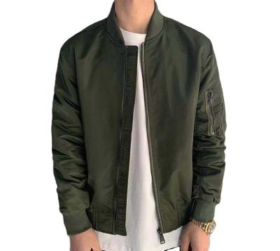 China Comfortable Spring And Autumn New Men Plus Size Bomber Zip Casual Jacket Coat for sale