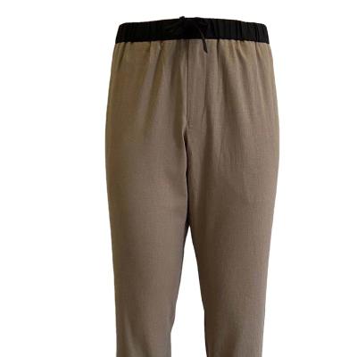 China Men's Unique Guaranteed Soft Elastic Men's Solid Color Quality Breathable Trousers Casual Elastic for sale