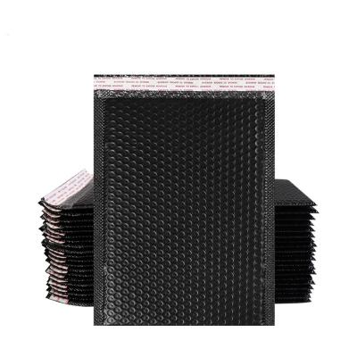 China Eco-friendly Recyclable Customize Strong Adhesive Black Mailer Airbags Packing Tear Proof Bubble Padded Mailing Envelope for sale