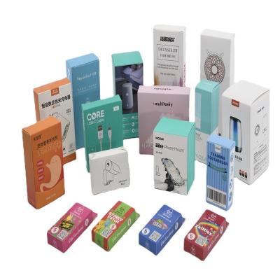 China Recyclable Small Batch Color Card Paper Packaging Box Cosmetics Lock Corrugated White Bottom Window Decorated Outer Packaging Box for sale