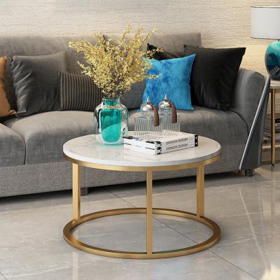 China Modern Chinese Modern Round Marble Coffee Table Home Furniture K&B Caffe Table Top Marble Coffee for sale