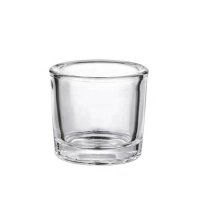 China ECO-frendly Hot Sale Wholesale Thick Wall Colored Candle Glass Jar for sale