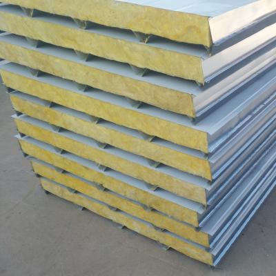 China 100mm 75mm Thermal Insulated Sandwich Foam Panel Rock Wool Sandwich Panel Fire Performance Contemporary Best for sale