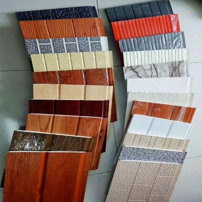 China Eco Friendly Fireproof Outdoor Decorative Wall Panel 16mm PU Polyurethane Insulation Metal Sandwich Panels Price for sale