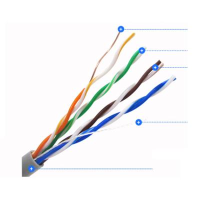 China YINGXIN Telecommunication Manufacture 4 Pairs 24AWG Communication Cables Cat5e UTP Bare Copper Network Cable for sale