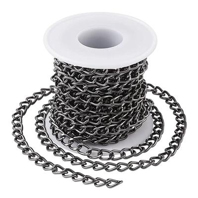 China Black Plated CLASSIC 1.2mm Wire Diameter Iron Twist Chain Coil Twist Chain for sale