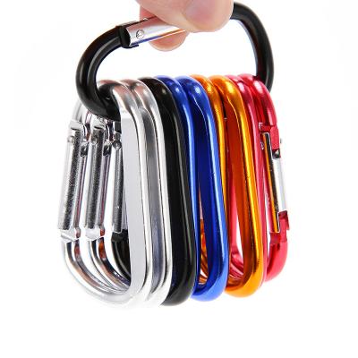 China General Industry 65*6 Mm High Quality Muliti Color Aluminum Alloy D Shape Carabiner for sale