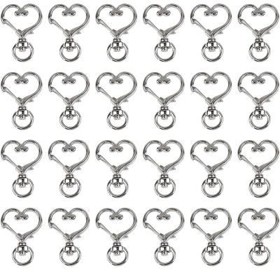 China Charm High Quality Zinc Alloy Nickel Plated Pendant Heart Clasp Dog Accessories Souvenir Gift Key Chain Key Chain for sale