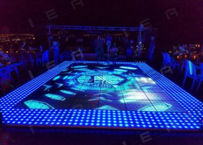 China Soft Image Dance Floor LED Display , LED Digital Dance Floor Seamless Joint No Mosaic for sale