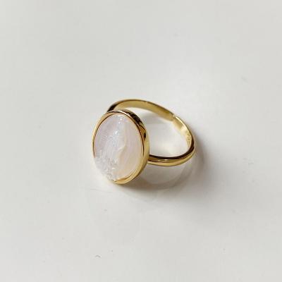 China High Quality Popular FASHIONABLE Maria Angel Shell Ring For 925 18K Gold Silver Girl for sale