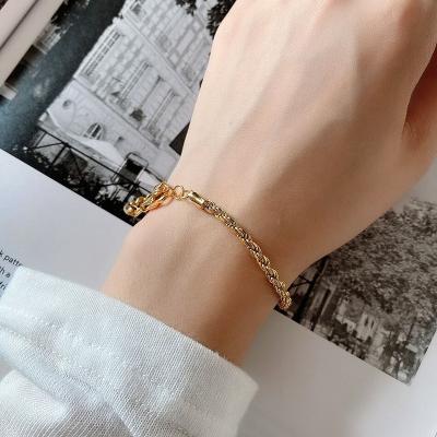 China New Type FASHIONABLE Sterling Silver Rope Designer Bracelets Bargain Price Famous Brands for sale