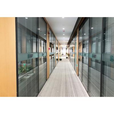 China Modern High Quality Glass Wooden Partition Wall Partition Dividing Wall For Office for sale