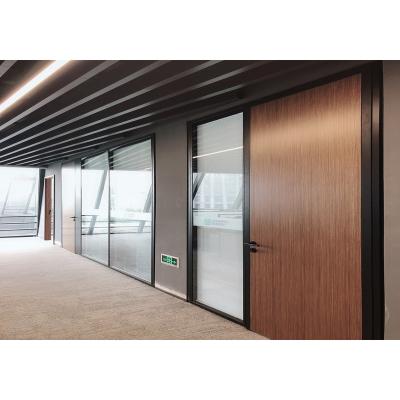 China FlexSpace Modern Aluminum Frame Glass Partition Wall Europe Style Office Clear Glass Partition for sale