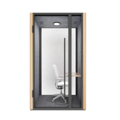 China FlexSpace Highly Demoutable Customizable Size Soundproof Phone Booth For Office Desk Pod for sale